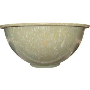 VTG TEXAS WARE Mixing Bowl 125 Mint Green Melamine Melmac Confetti Splatter 10.5